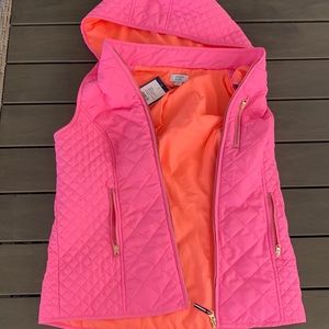 Crown and ivy hooded vest